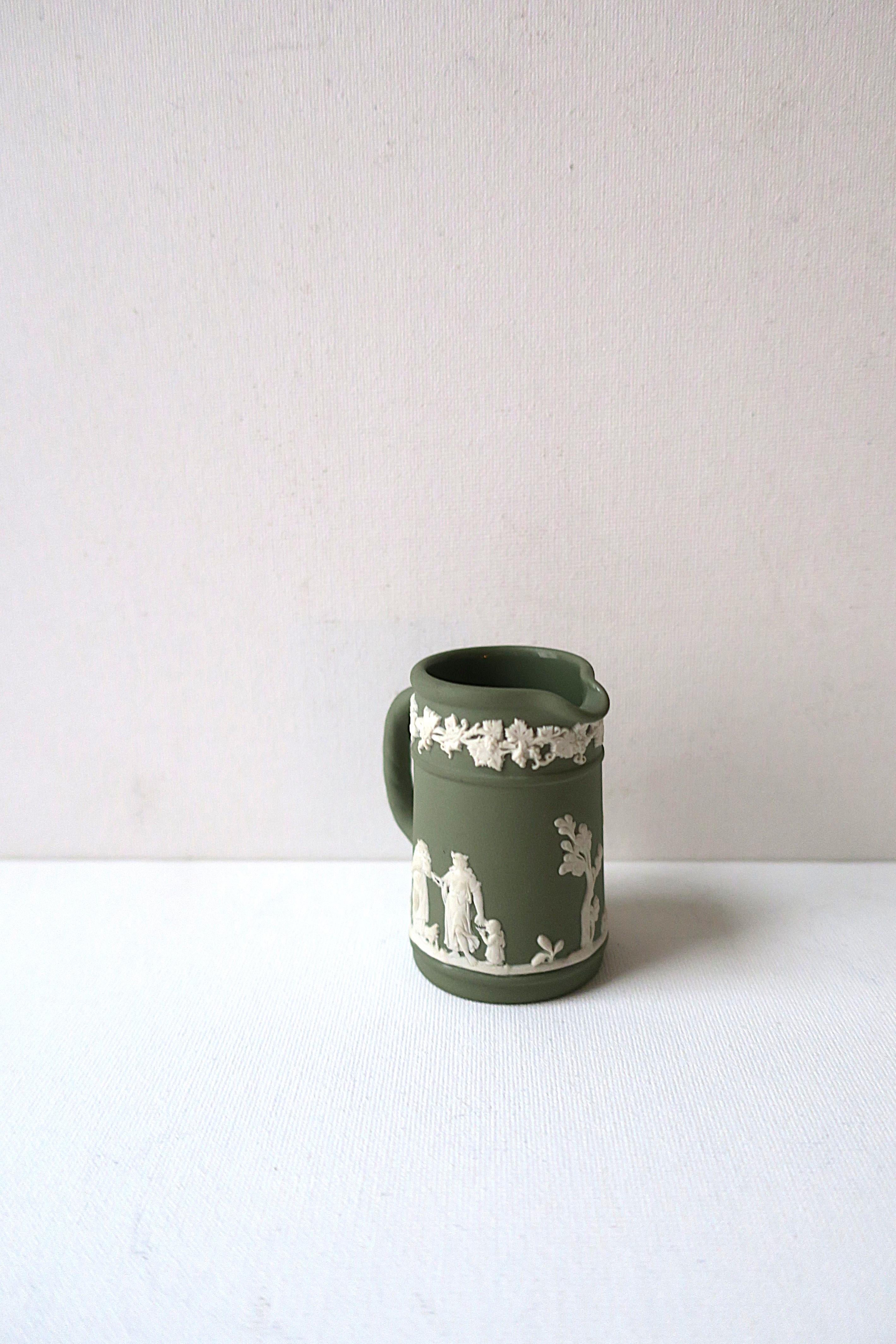 Stoneware Wedgwood Jasperware Pitcher Neoclassical Style For Sale