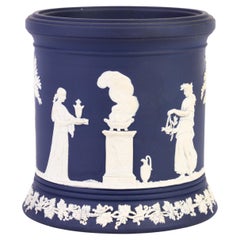 Vintage Wedgwood Jasperware Portland Blue Neoclassical Vase