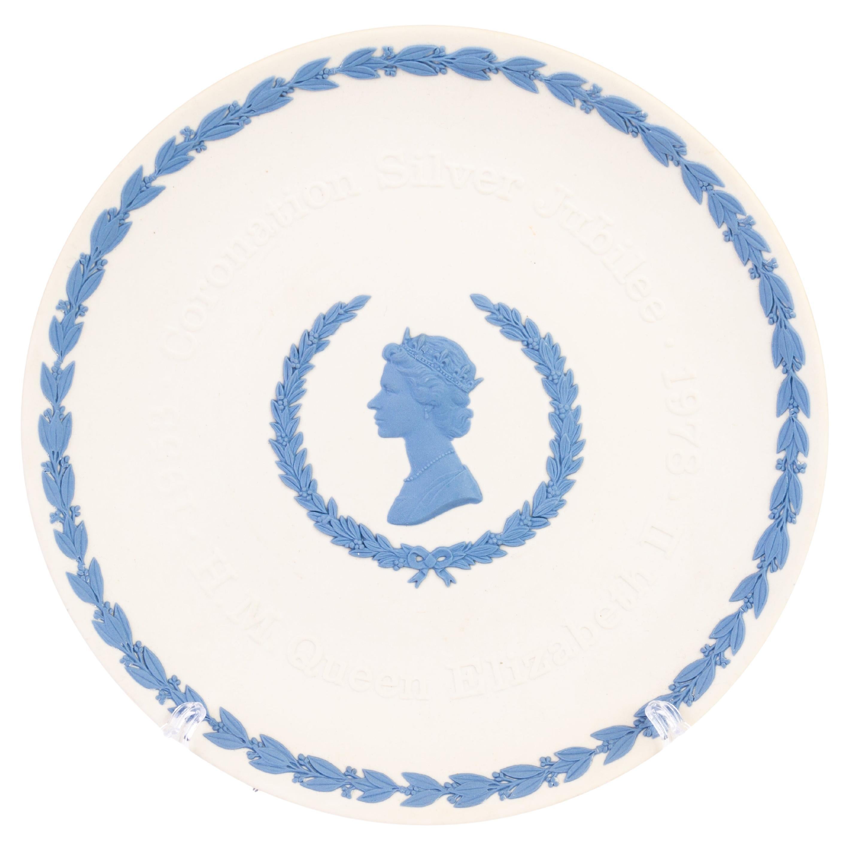 Wedgwood Jasperware Queen Elizabeth II Portrait Plate 
