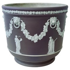 Vaso da giardino in gres di Wedgwood Lilac Jasper Dip