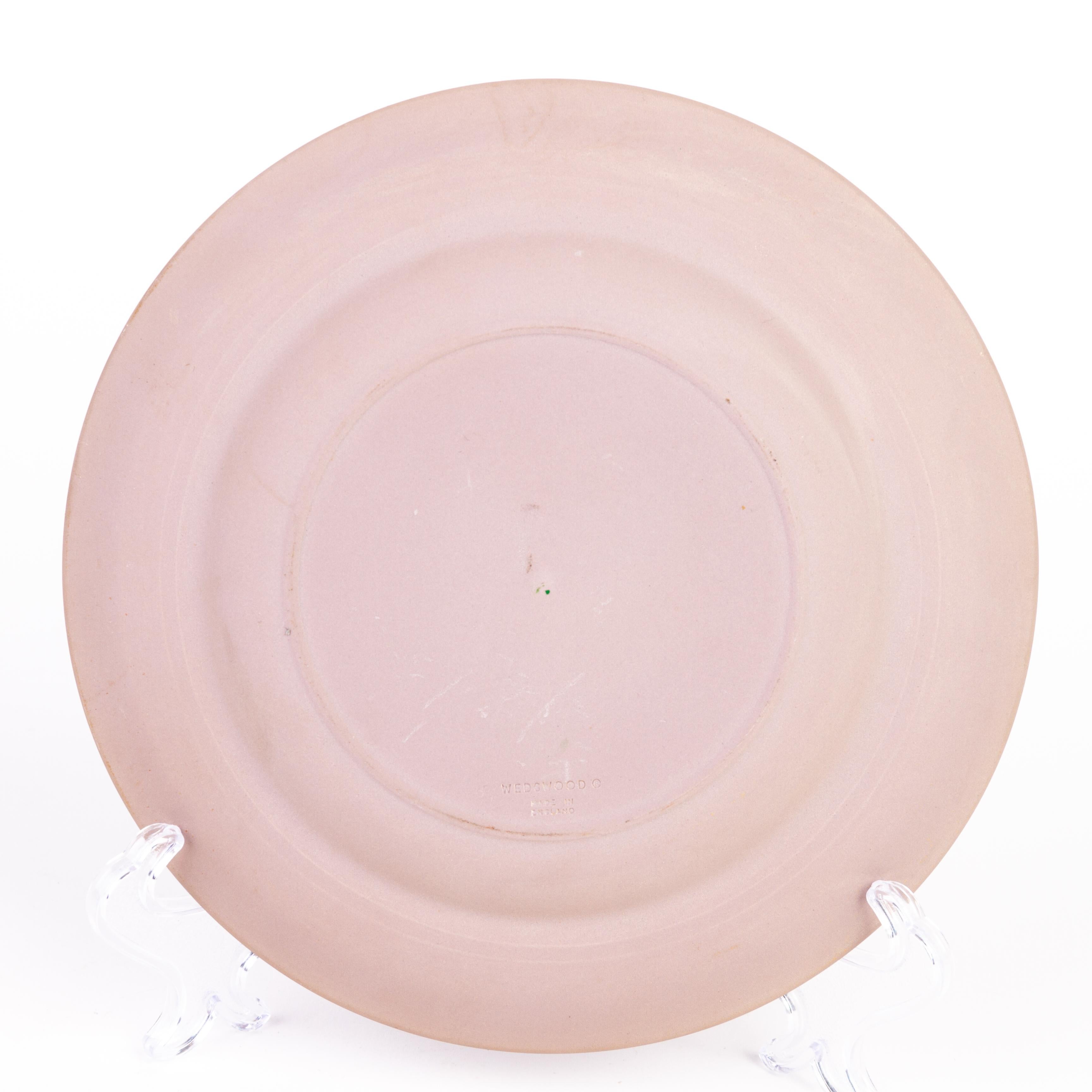 20th Century Wedgwood Lilac Jasperware Neoclassical Plate  For Sale