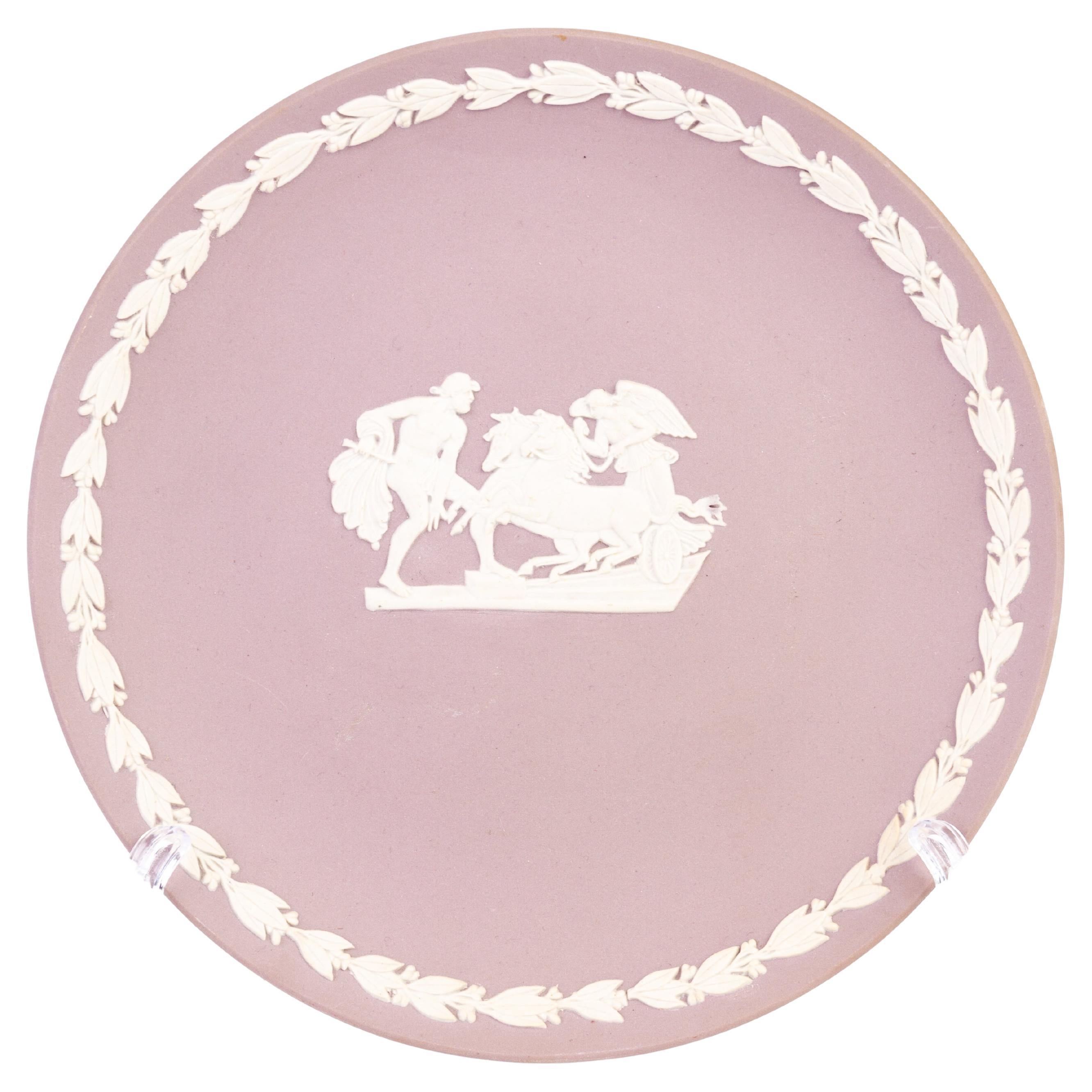 Wedgwood Lilac Jasperware Neoclassical Plate  For Sale