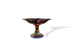 Wedgwood Majolica Cauliflower Pattern Compote Pedestal Bowl, English, 1879