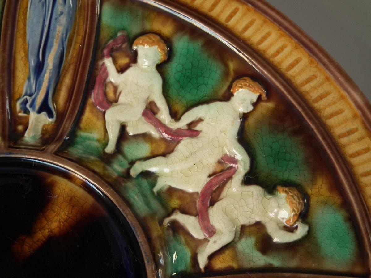 Wedgwood Majolica Dancing Putti and Angels Plate 3