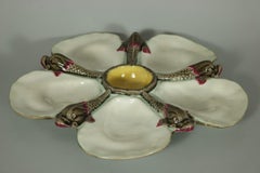 Wedgwood Majolica Dolphin/Fishes Oyster Plate