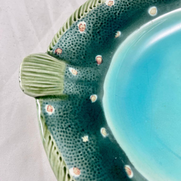 Wedgwood Majolica Flounder Fish Platter, dated 1875 For Sale at 1stDibs