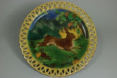 Wedgwood Majolica Pictorial Hare Compote