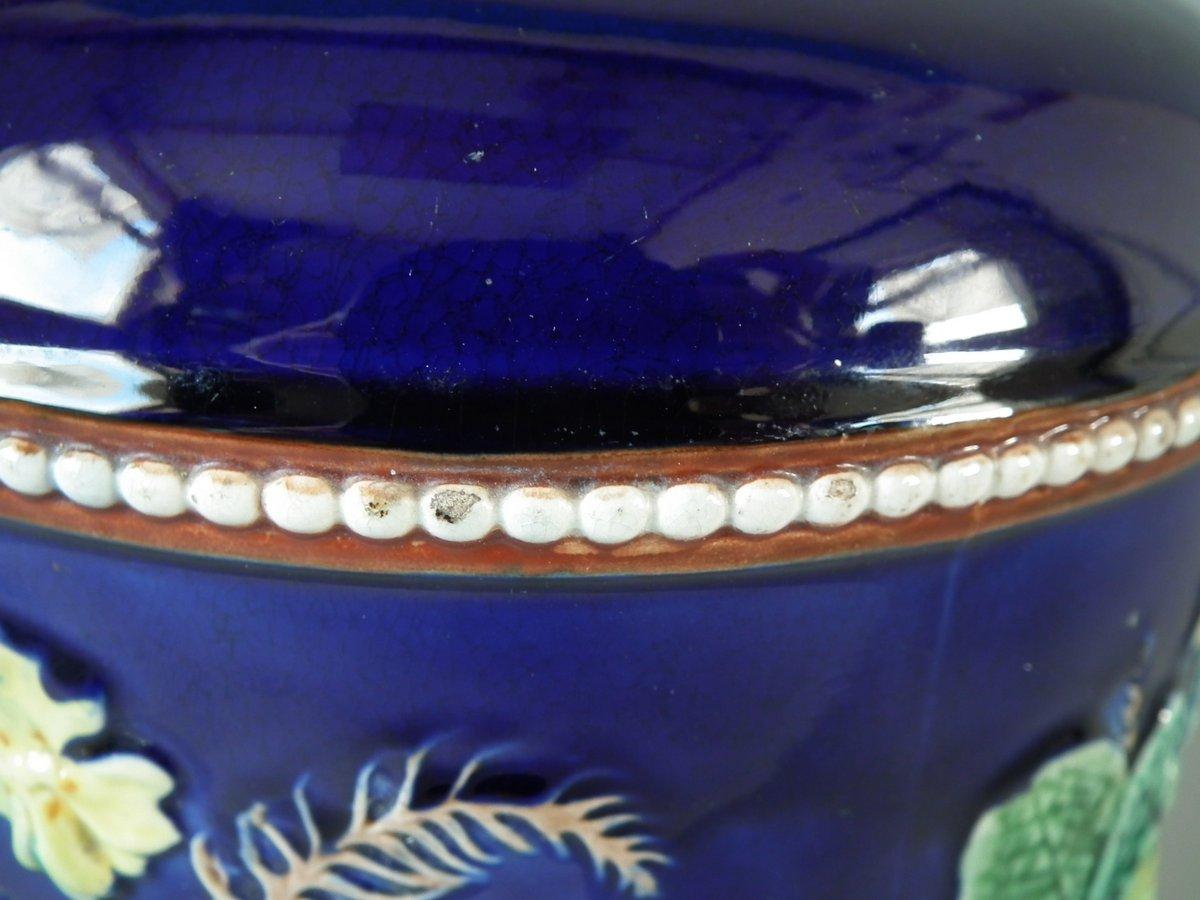 Wedgwood Majolica Primrose Cheese Dome and Stand 7