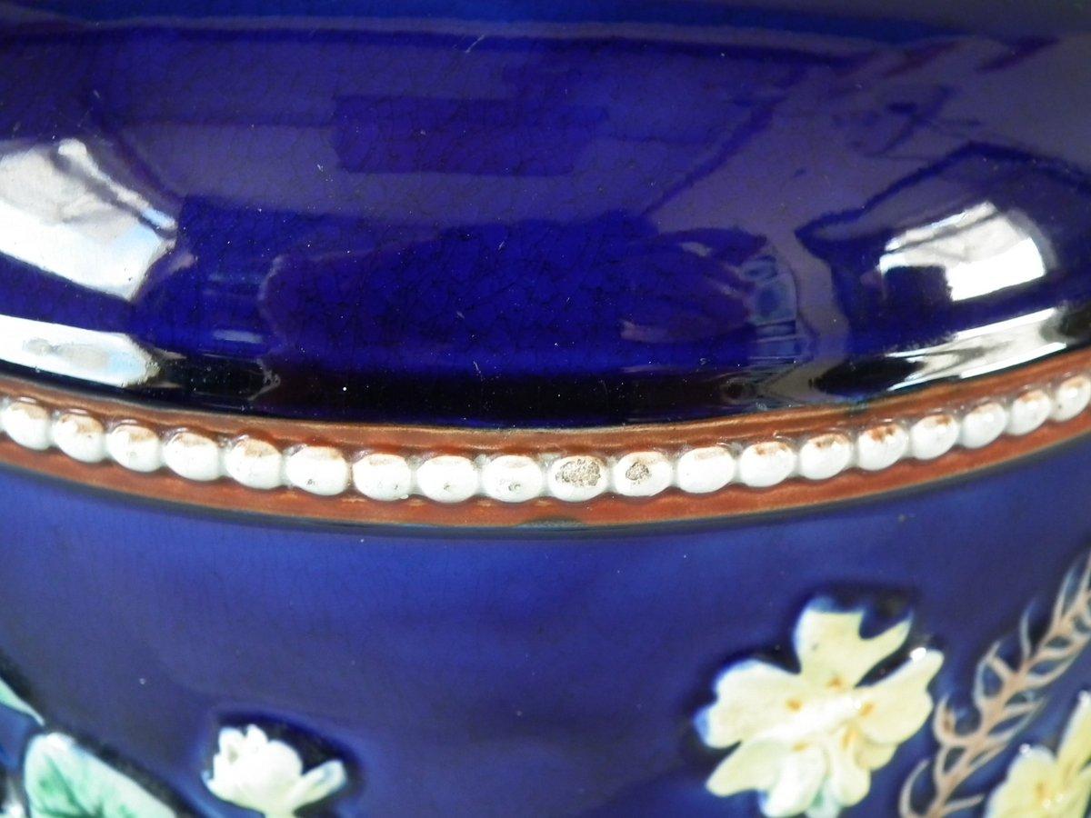 Wedgwood Majolica Primrose Cheese Dome and Stand 8