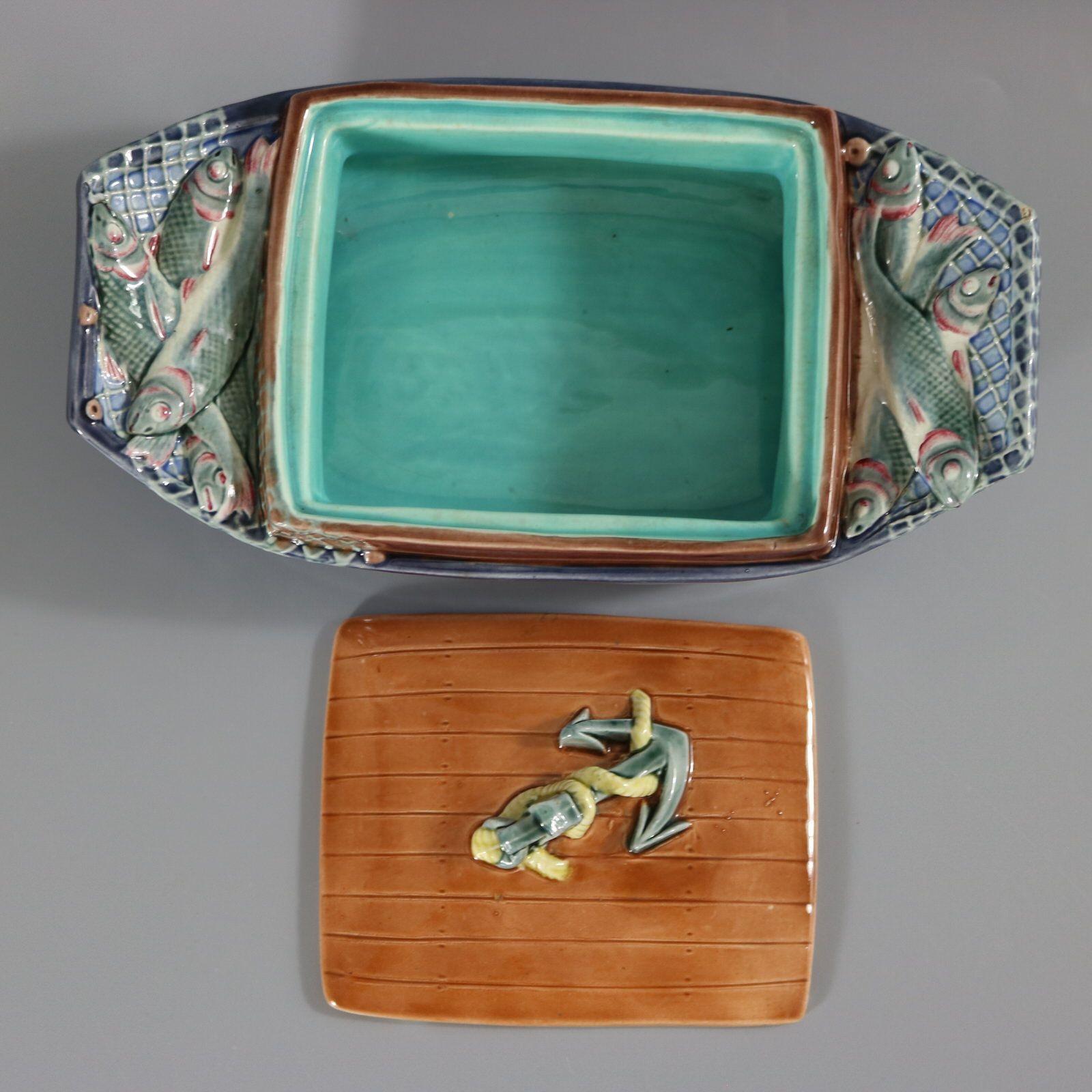 Majolica Wedgwood Scatola di sardine in maiolica Sardegna in vendita
