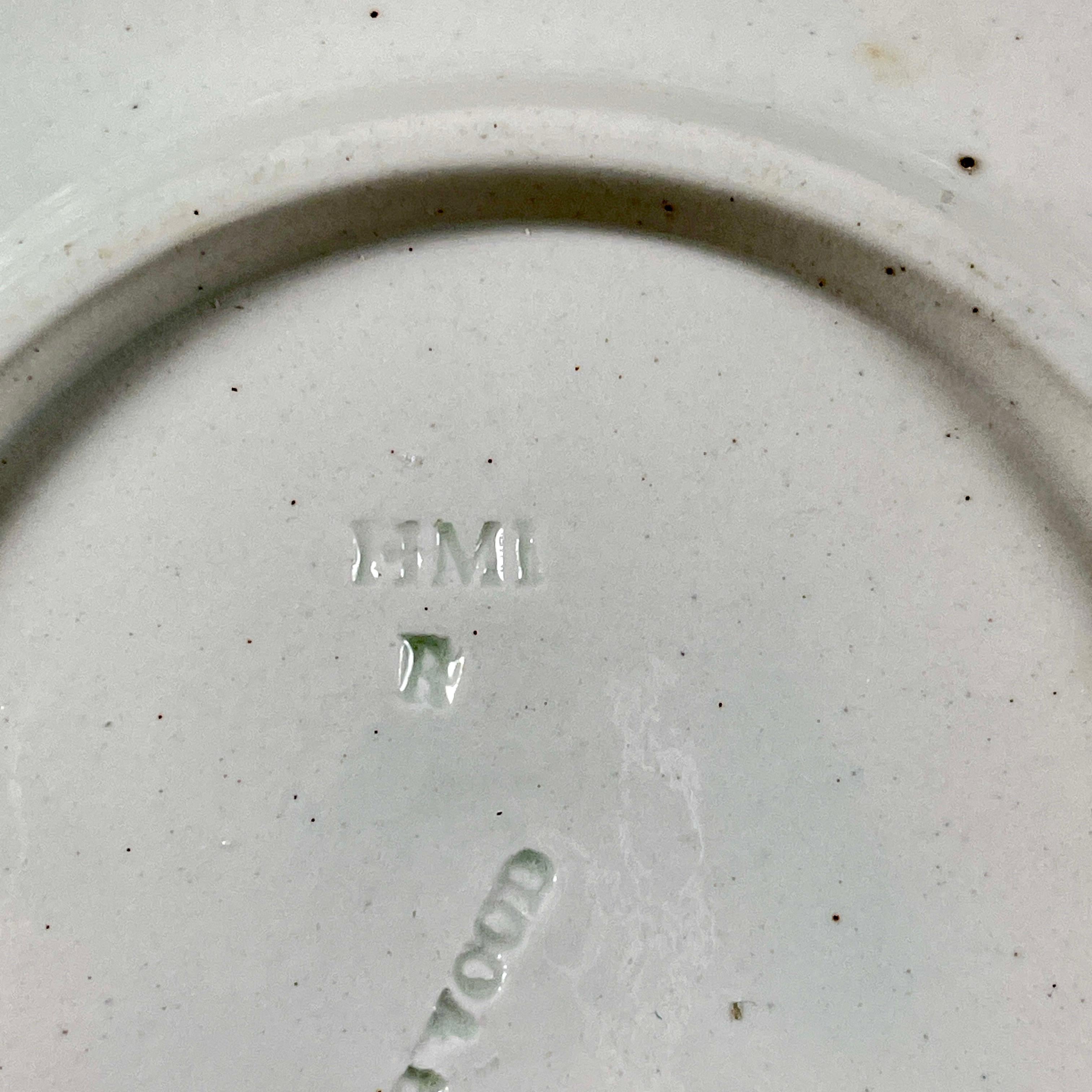 Wedgwood Platos de mayólica con fresas, juego de 6, fechado en 1880 en venta 8