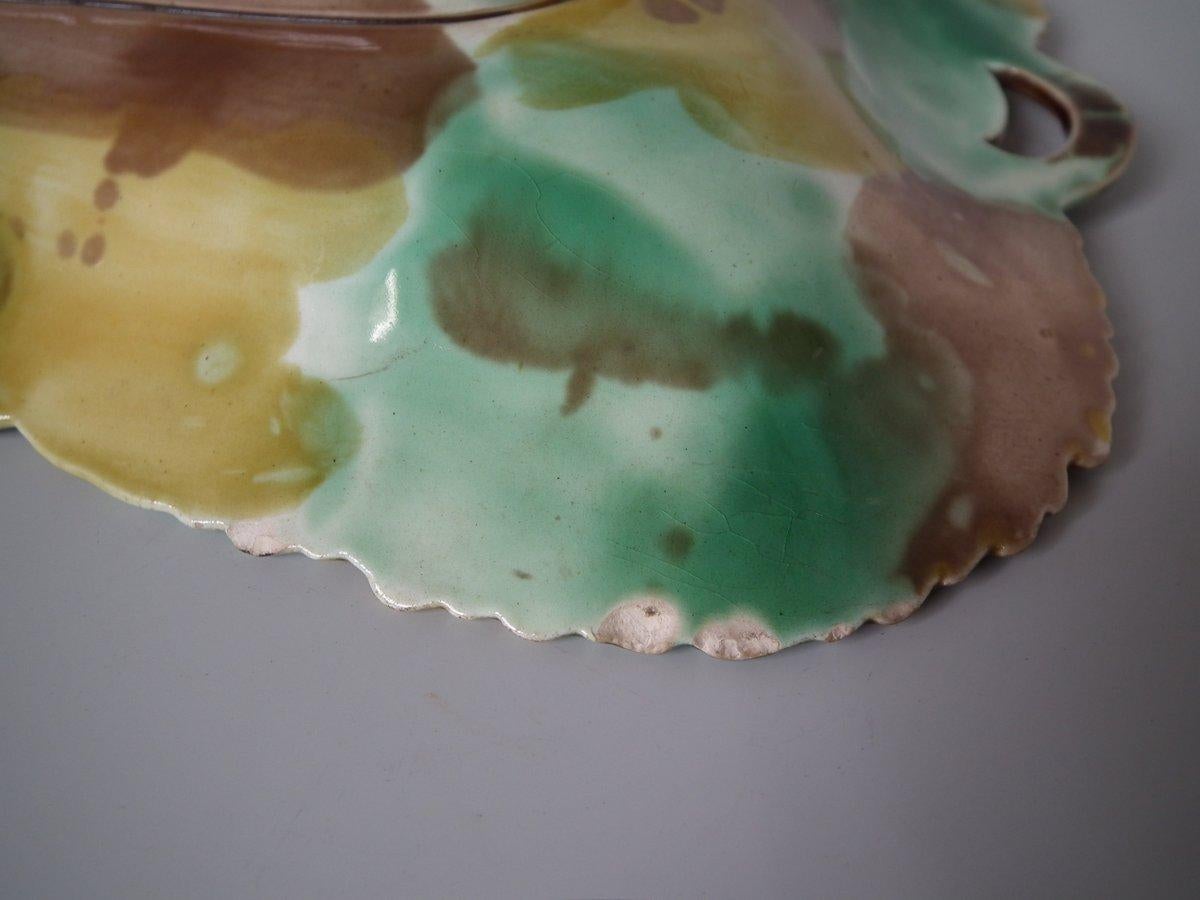 English Wedgwood Majolica Sunflower Platter