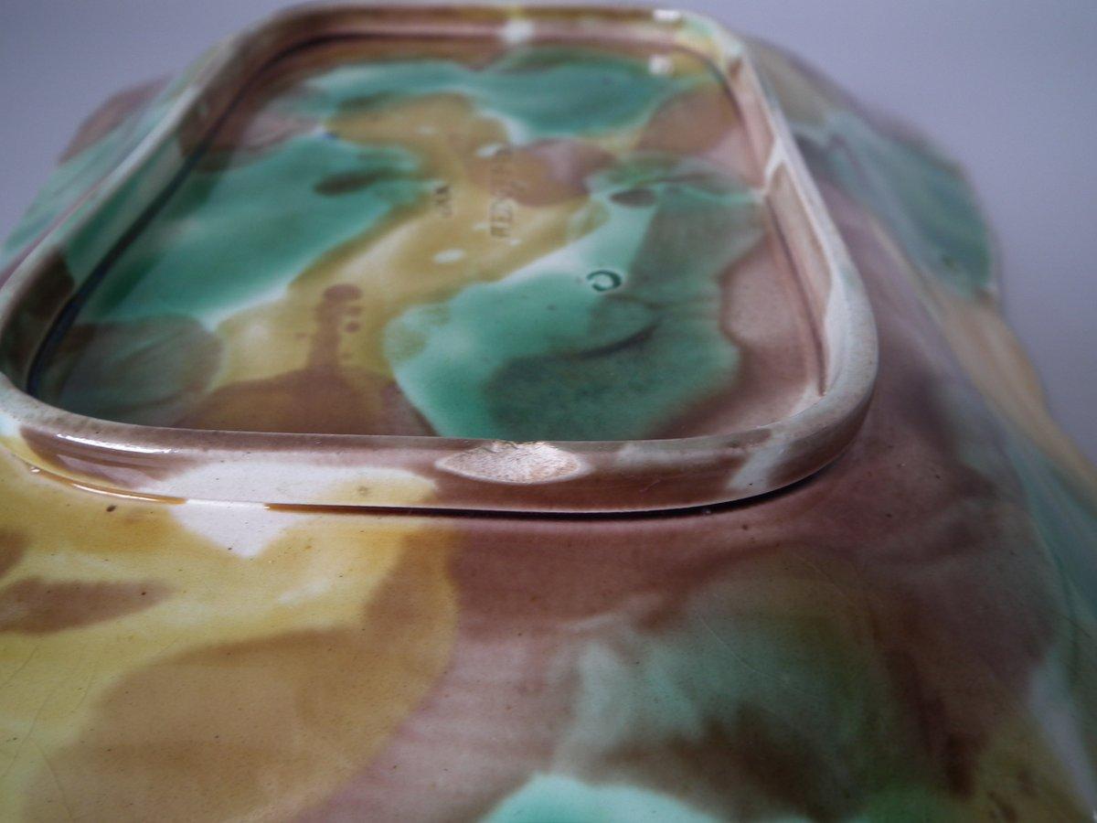 Wedgwood Majolica Sunflower Platter In Good Condition In Chelmsford, Essex
