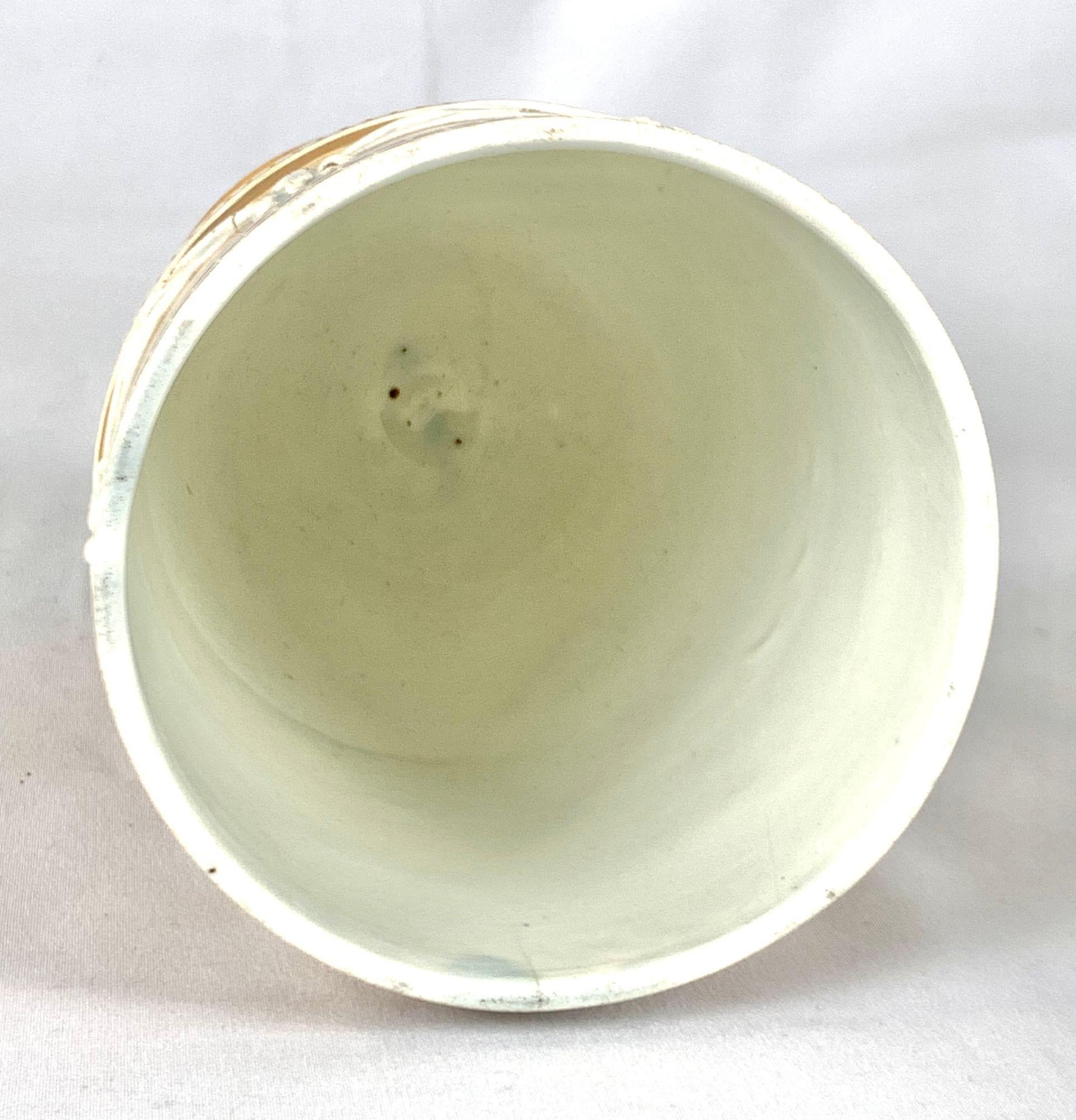 Wedgwood Slip Decorated Creamware Vase Made England Circa 1810 For Sale 1