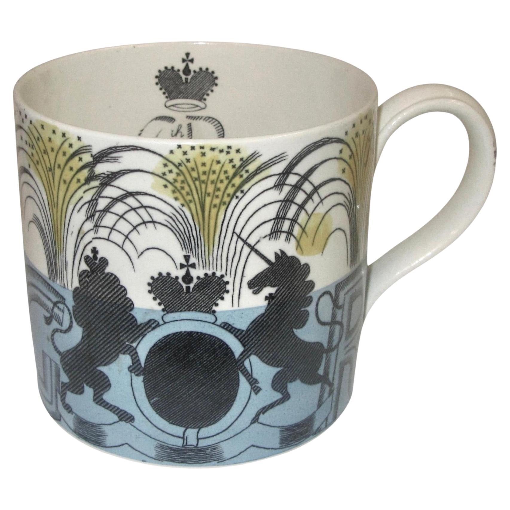 Wedgwood Mug Commemorating the Coronation of King George VI and Queen Elizabeth
