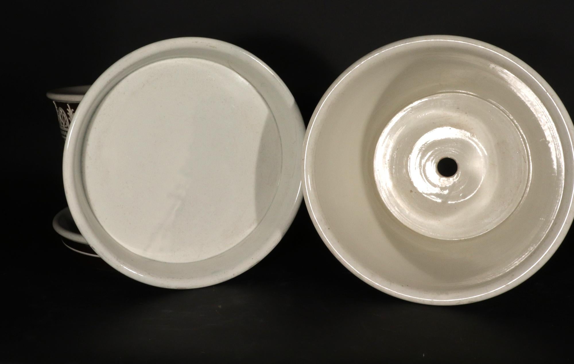 Wedgwood Neo-classical Large Cachepots and Stands, A Pair, Late 18th Century For Sale 6