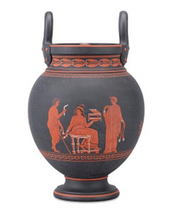 Wedgwood “Pandora’s Box” Black Basalt Encaustic Krater Vase