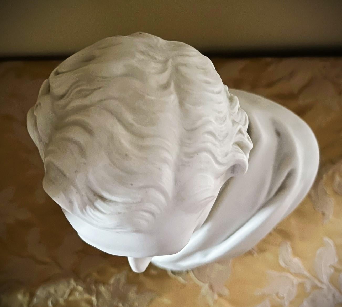 Wedgwood Parian Bust of Robert Stephenson by E. W. Wyon In Good Condition For Sale In Alexandria, VA