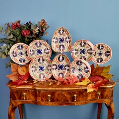 Wedgwood Pearlware Part Dessert Service, Chrysanthemum Pattern, 1810-1895