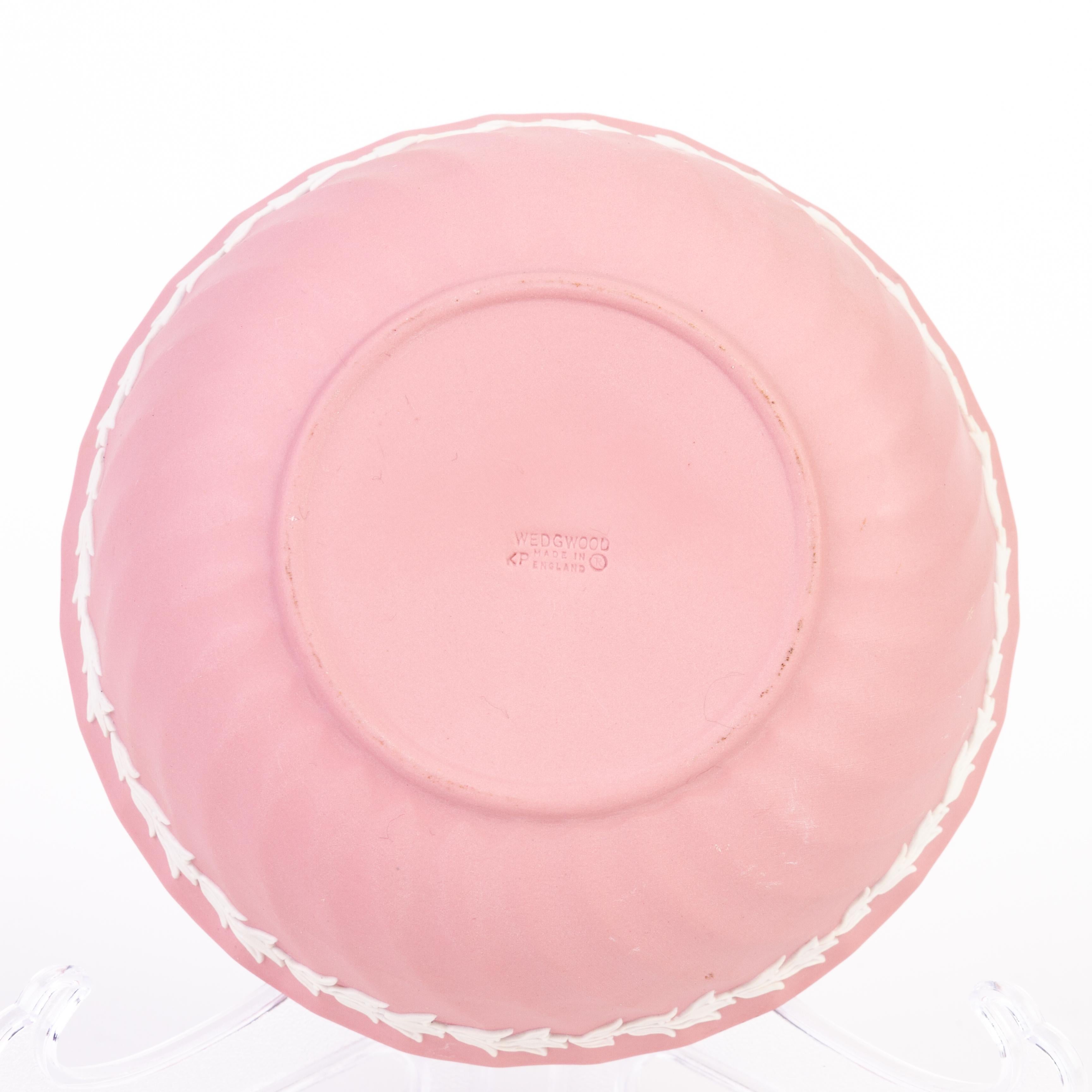 Porcelain Wedgwood Pink Jasperware Bowl  For Sale