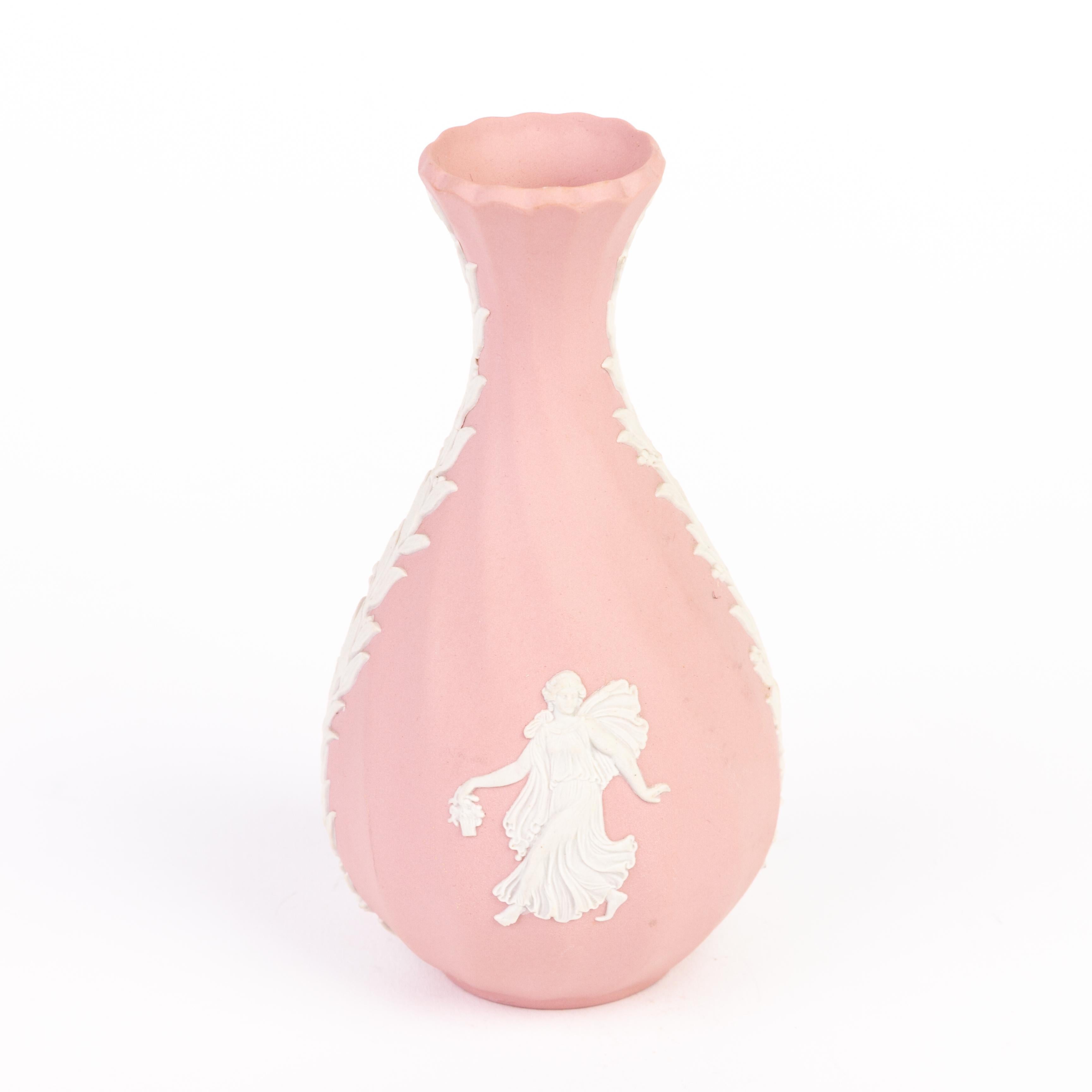 pink wedgwood vase