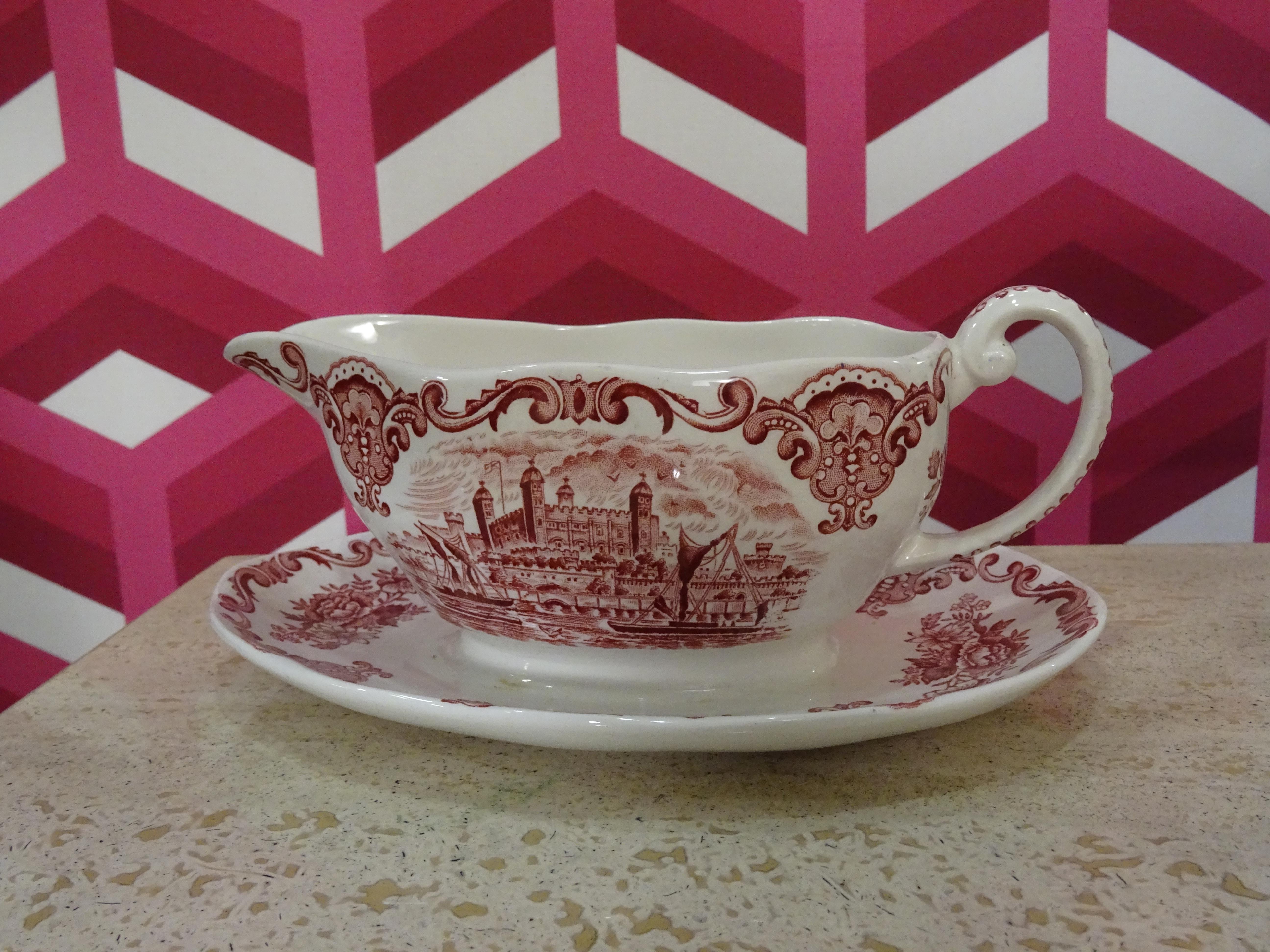 Wedgwood Pink Porcelain Tableware England, Coffee Set 2