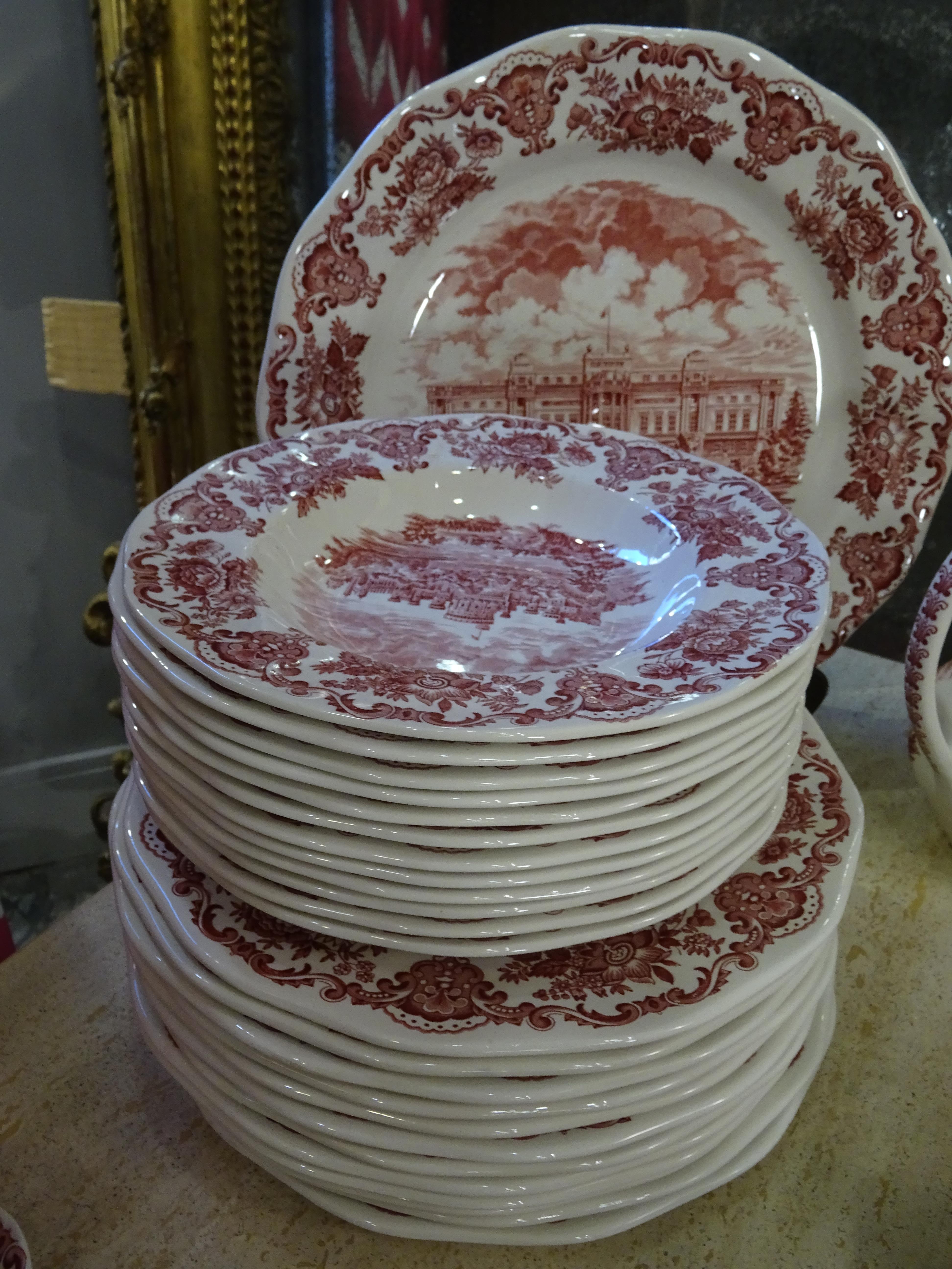 Wedgwood Pink Porcelain Tableware England, Coffee Set 6