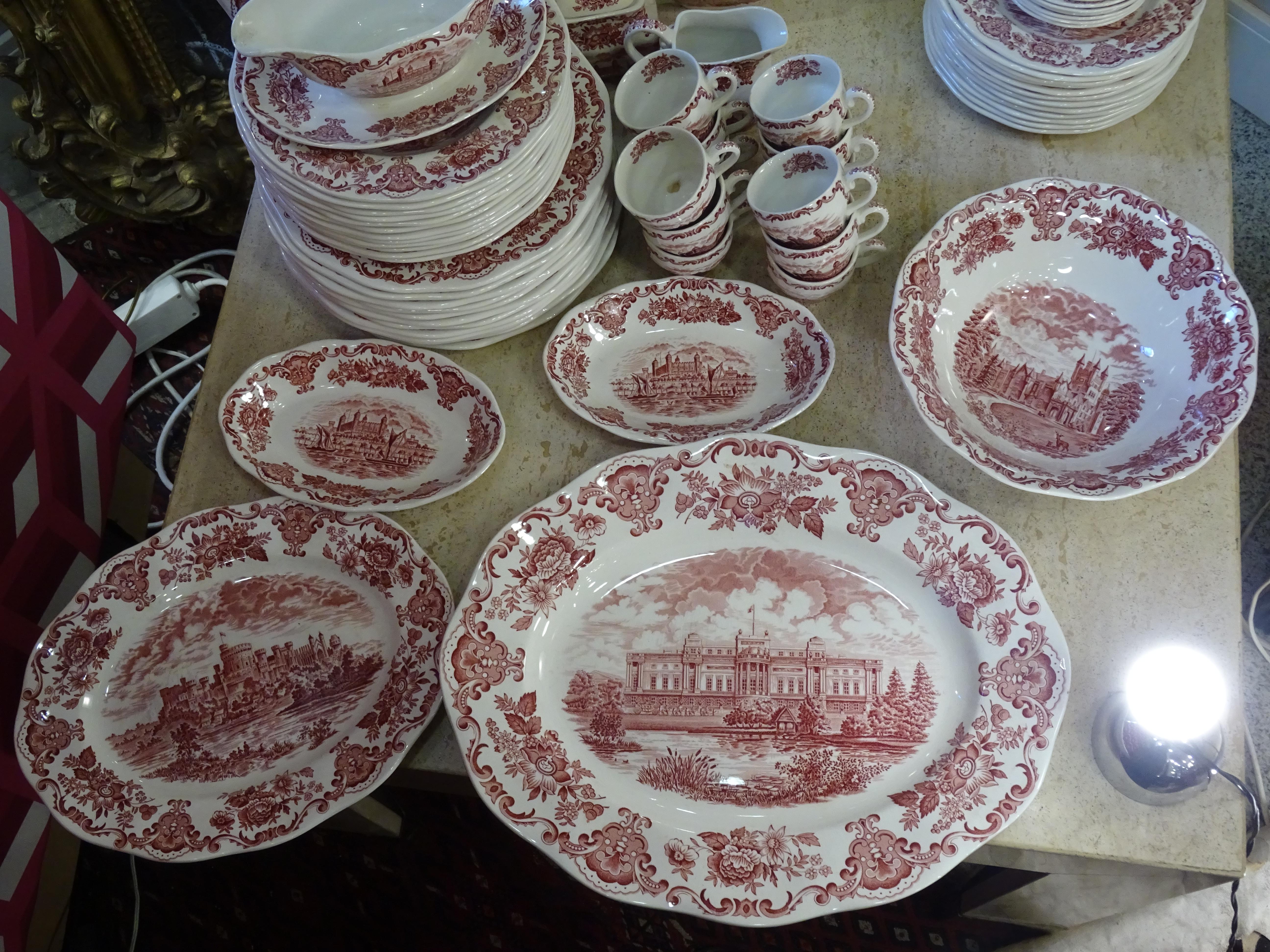 Wedgwood Pink Porcelain Tableware England, Coffee Set 7