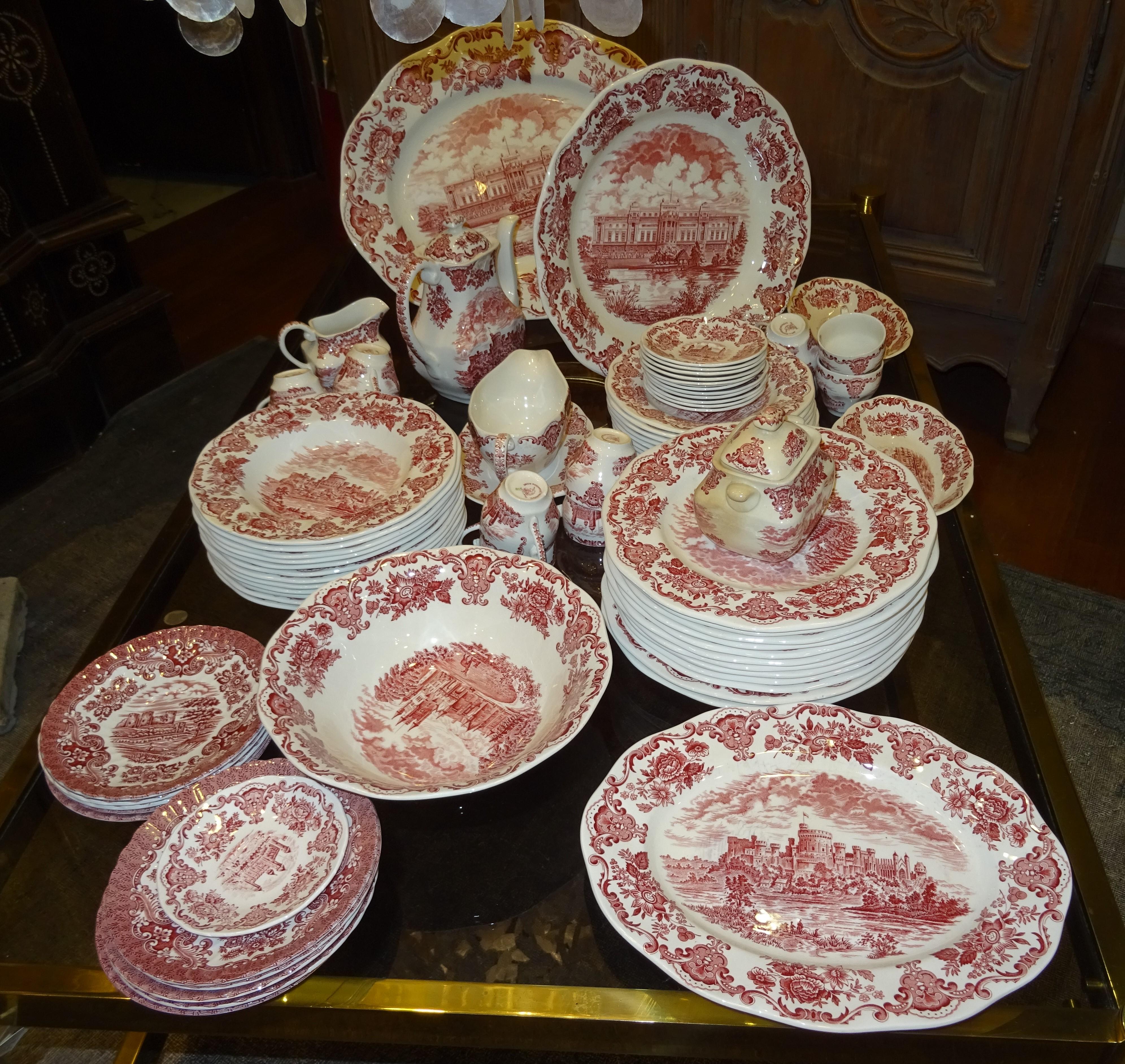 Wedgwood Pink Porcelain Tableware England, Coffee Set 10