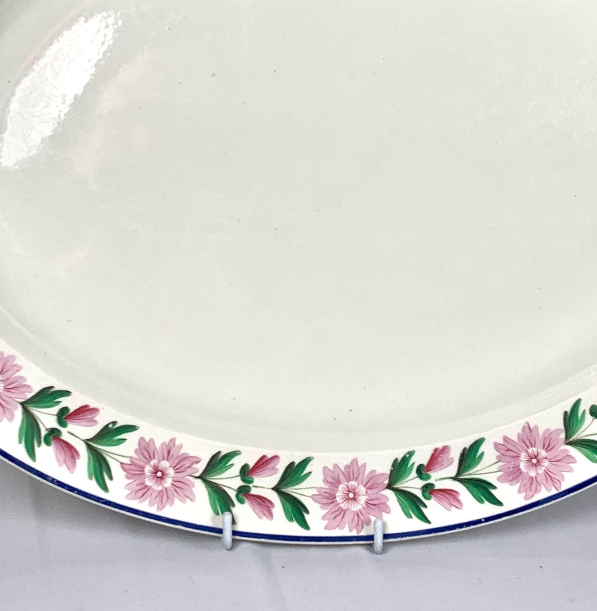 English Large Wedgwood Creamware Platter England Circa 1820 For Sale