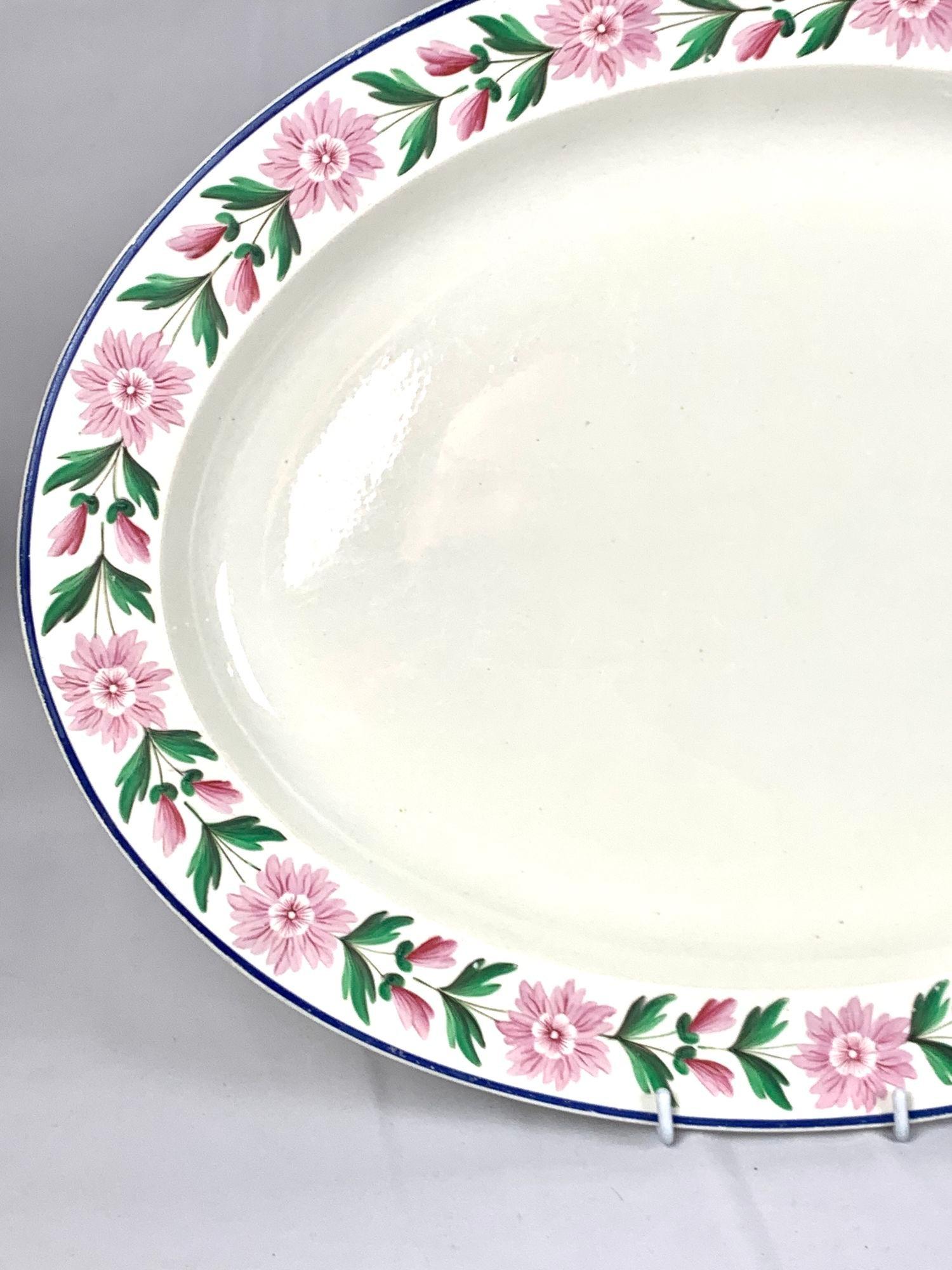19th Century Large Wedgwood Creamware Platter England Circa 1820 For Sale