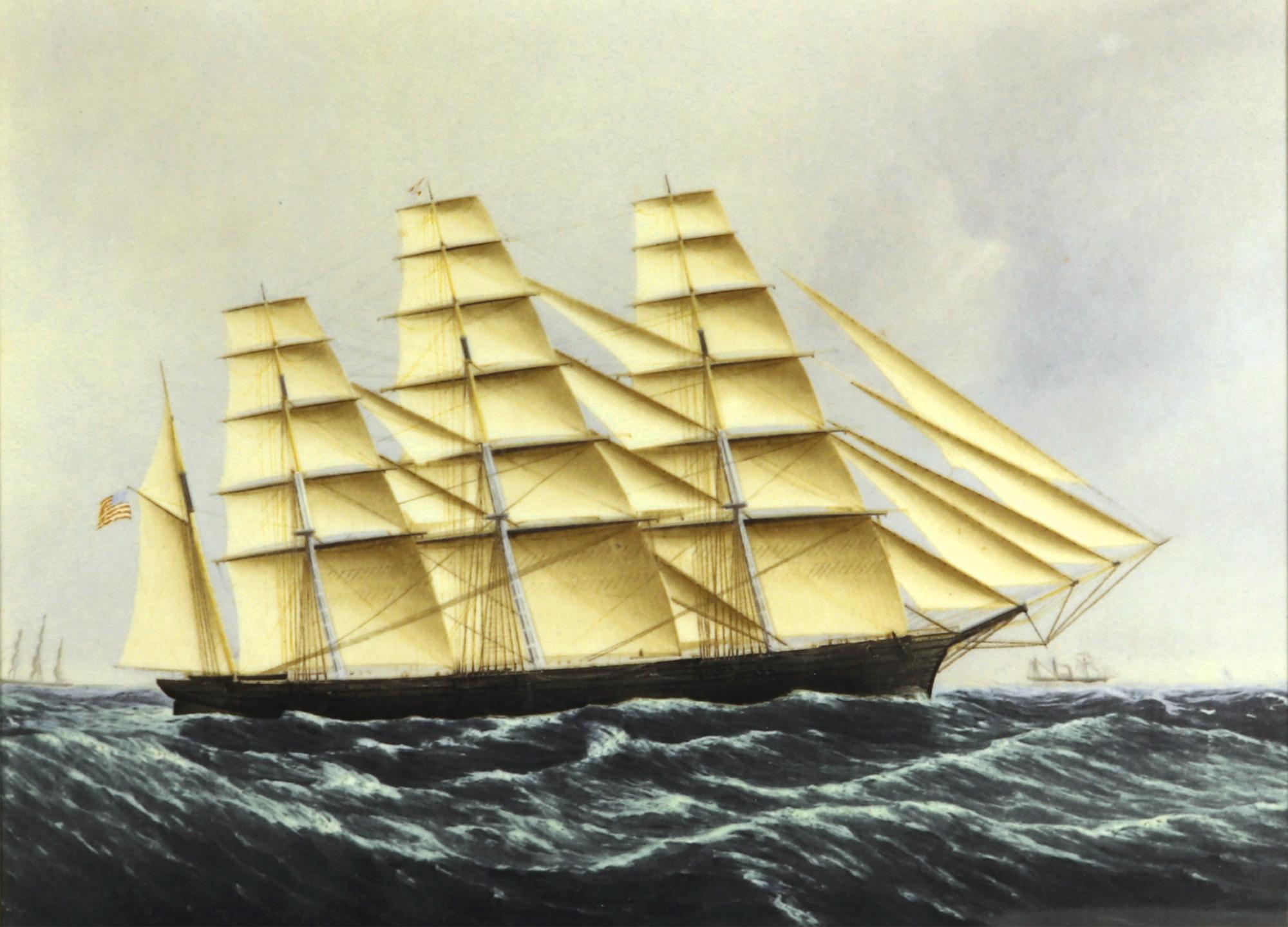 Wedgwood Placas de Porcelana de Barcos, el Clipper, Gran República y Clipper finales del siglo XX en venta