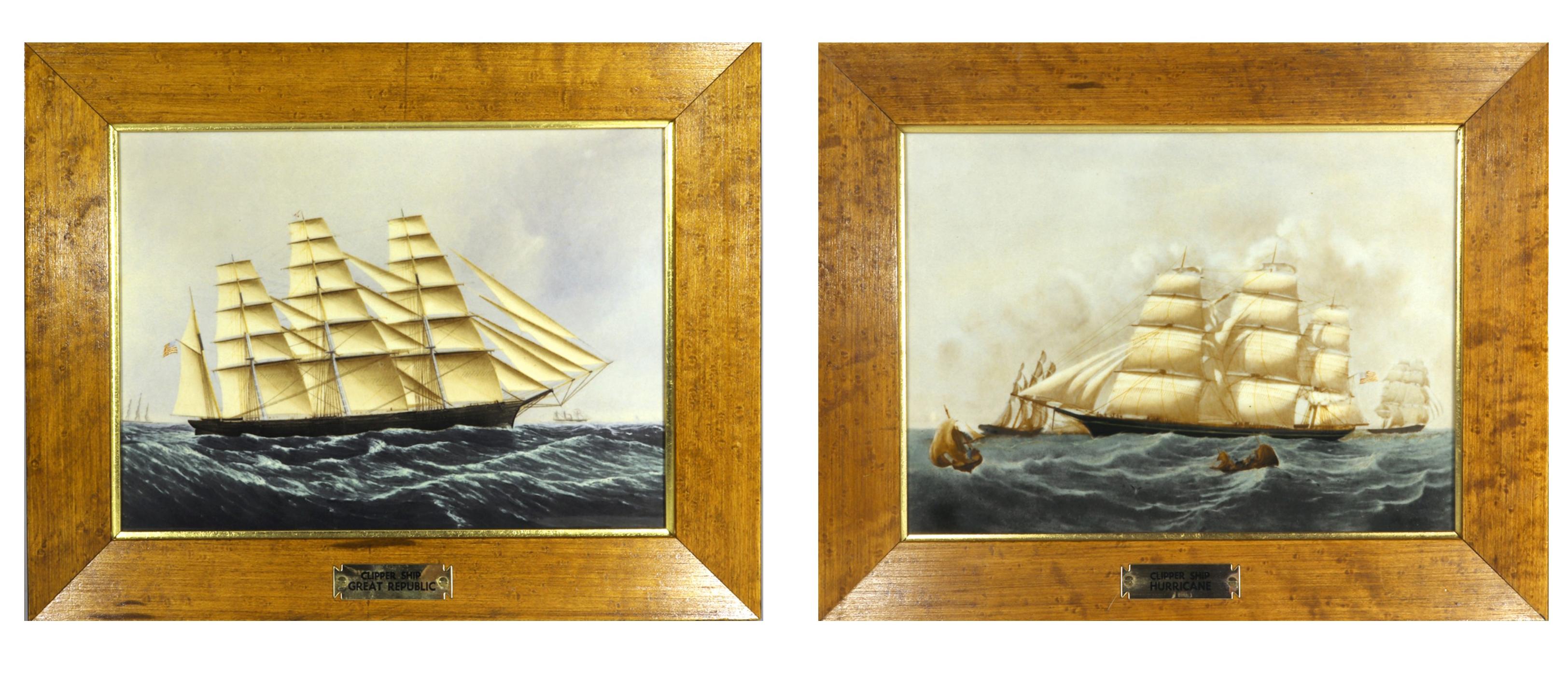 Wedgwood Placas de Porcelana de Barcos, el Clipper, Gran República y Clipper en venta 2