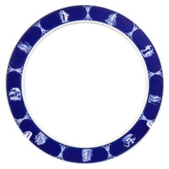 Vintage Wedgwood Portland Blue Jasperware Neoclassical Plate  