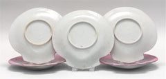 Wedgwood Pottery Pearlware Nautilus Scallop-Shaped Set of Five Shell Plates