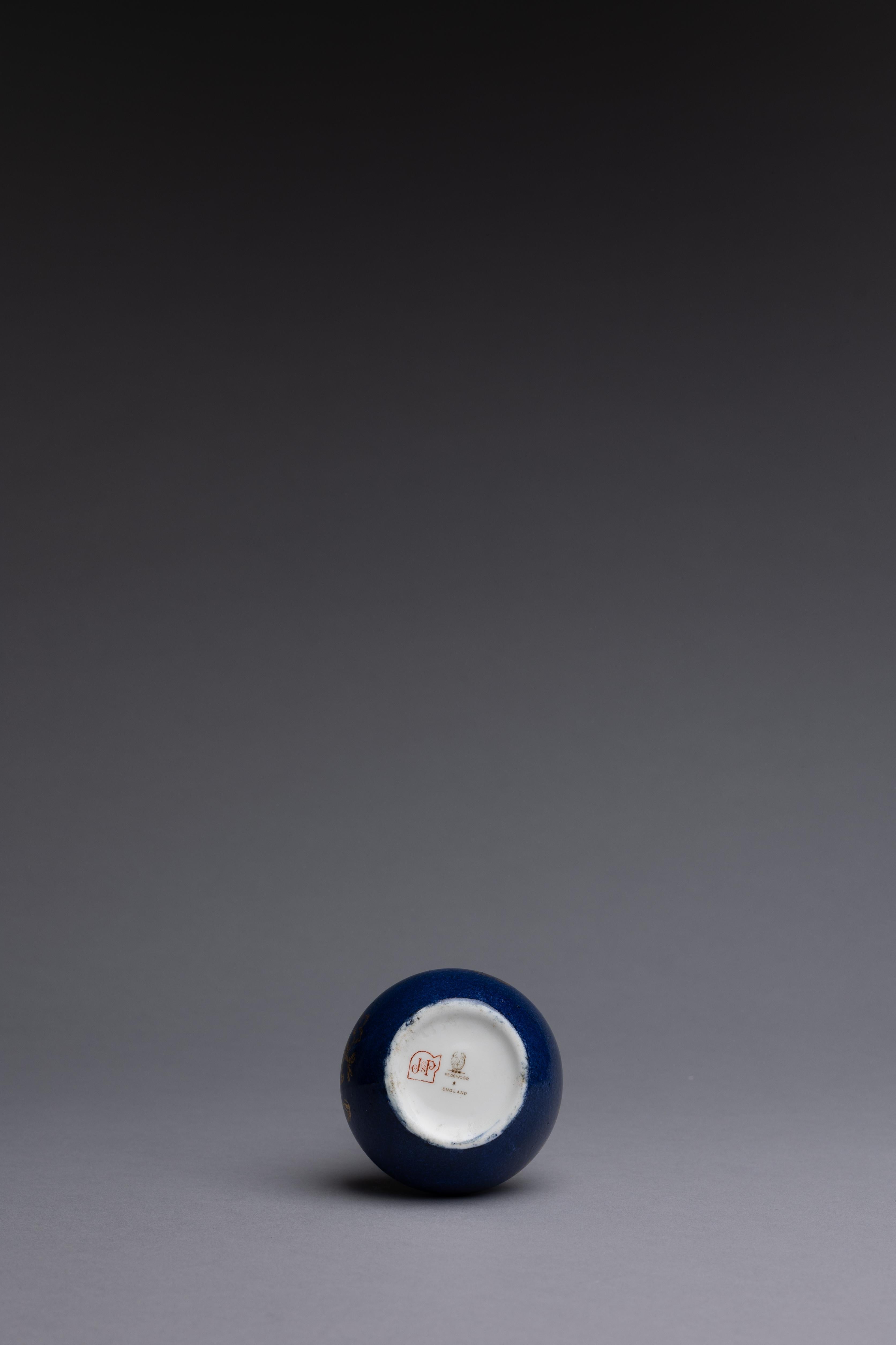 Wedgwood Powder Blue Chinoiserie Miniature Vase 3