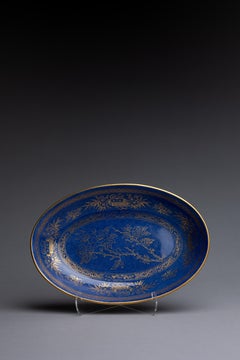 Wedgwood Powder Blue Oval Chinoiserie Dish
