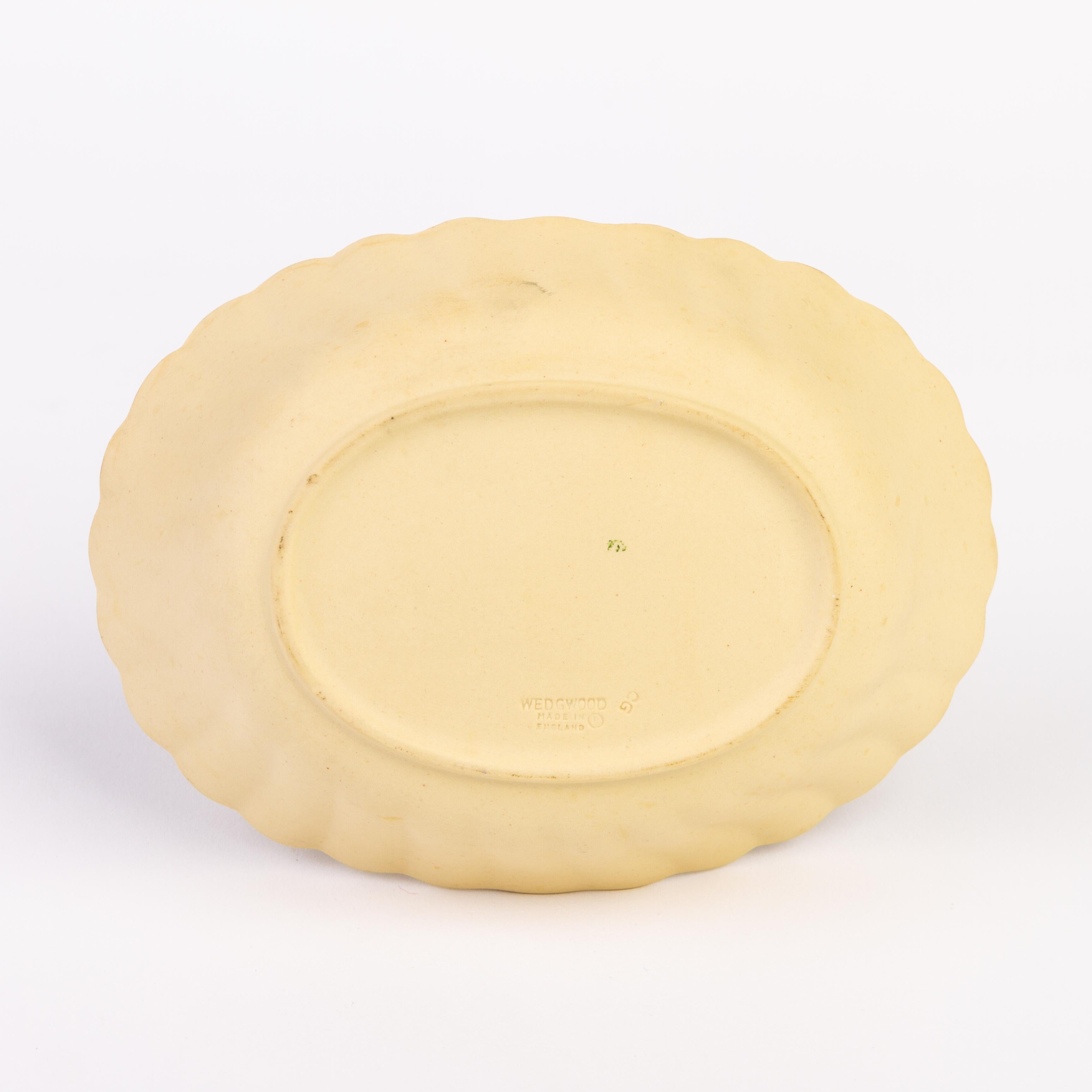 Wedgwood Primrose Yellow Jasperware Basket  For Sale 1