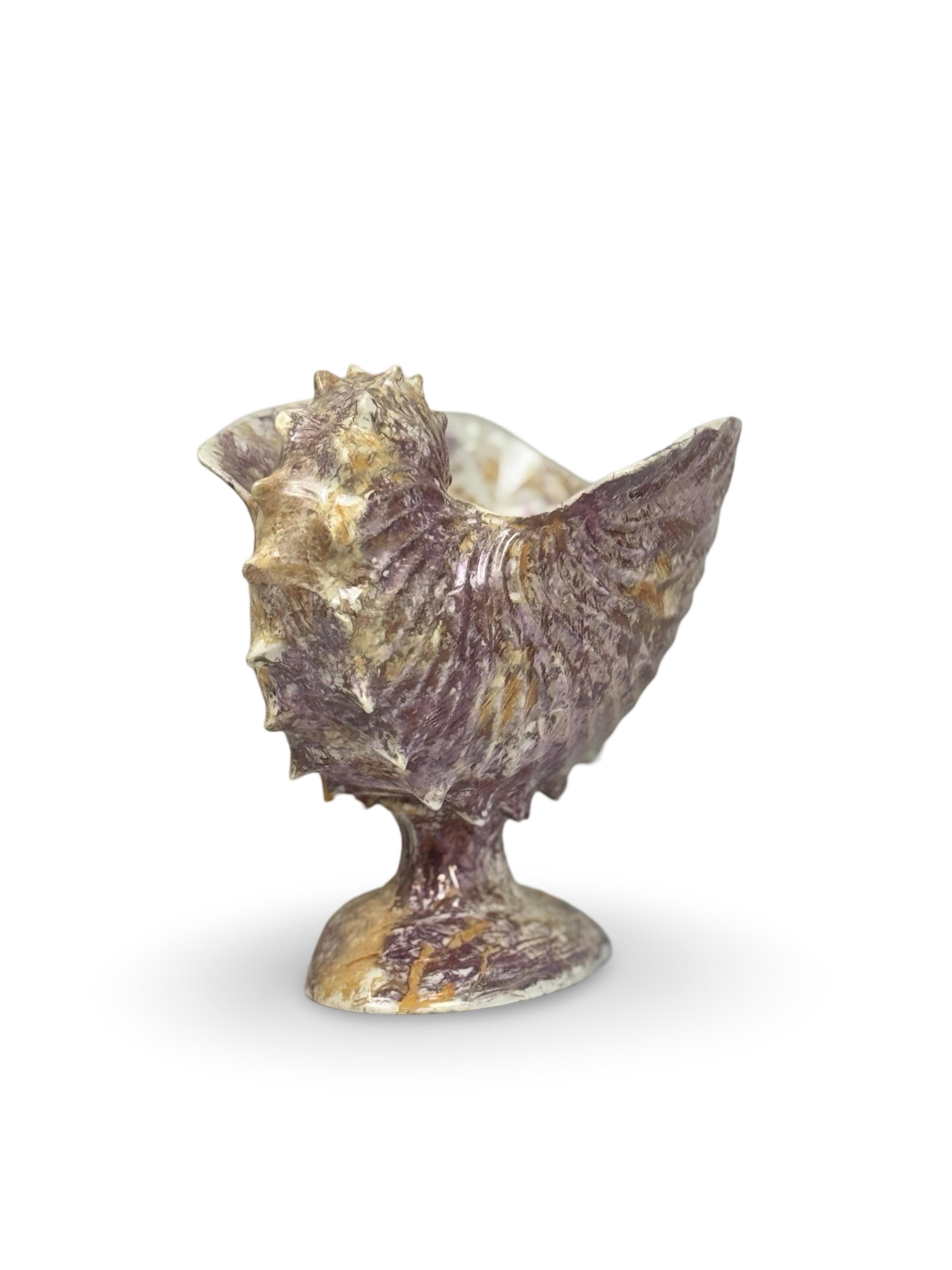 Regency Centrotavola a forma di conchiglia nautilus di Wedgwood Queensware 'Moonlight Lustre' in vendita