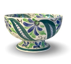 Wedgwood Queensware Polychrome Painted Bowl from the Art Deco Period