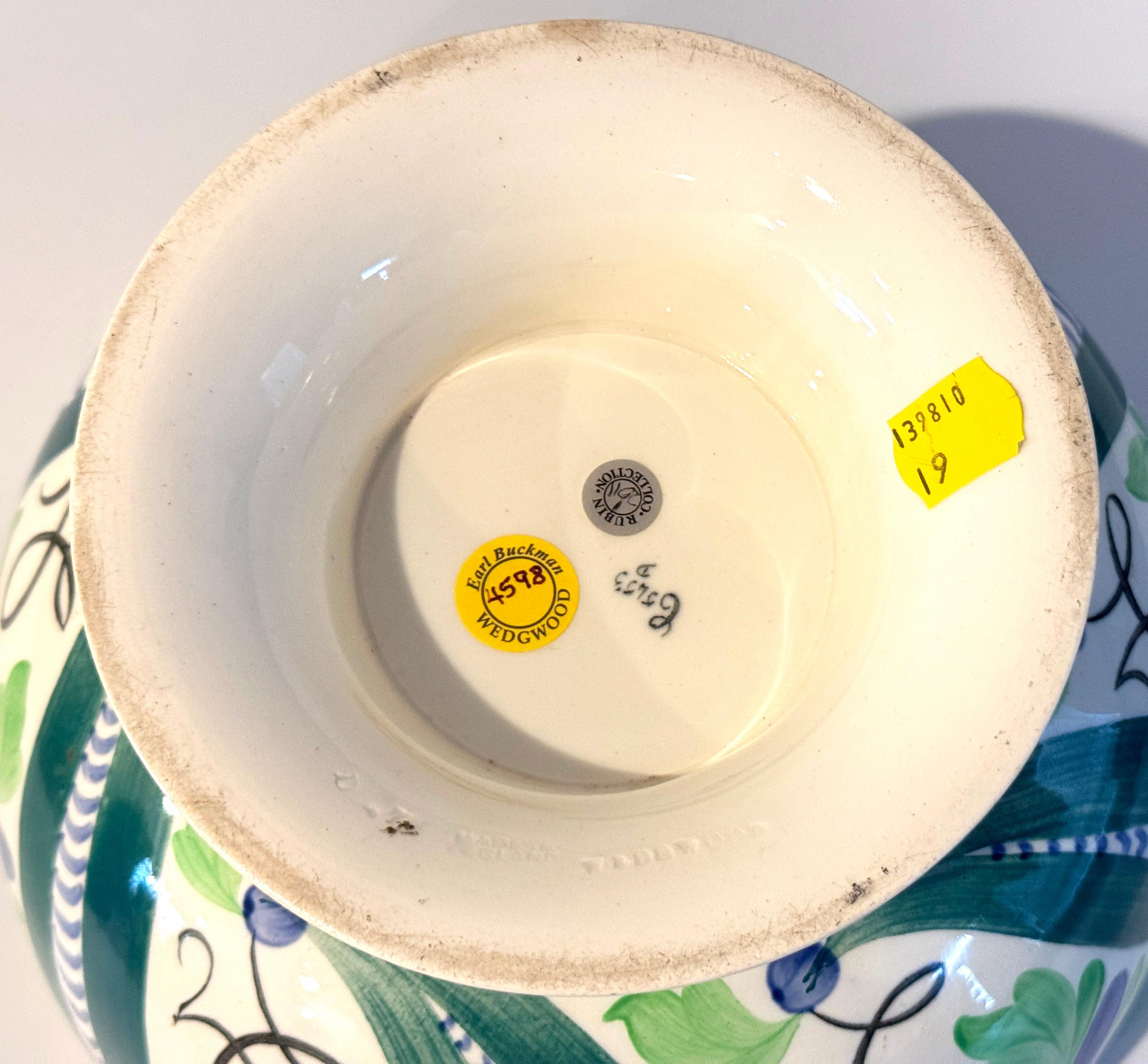 Bol peint polychrome de la période Art Déco de Wedgwood Queensware en vente 1
