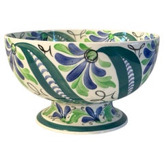 Wedgwood Queensware Polychrome Painted Bowl from the Art Deco Period