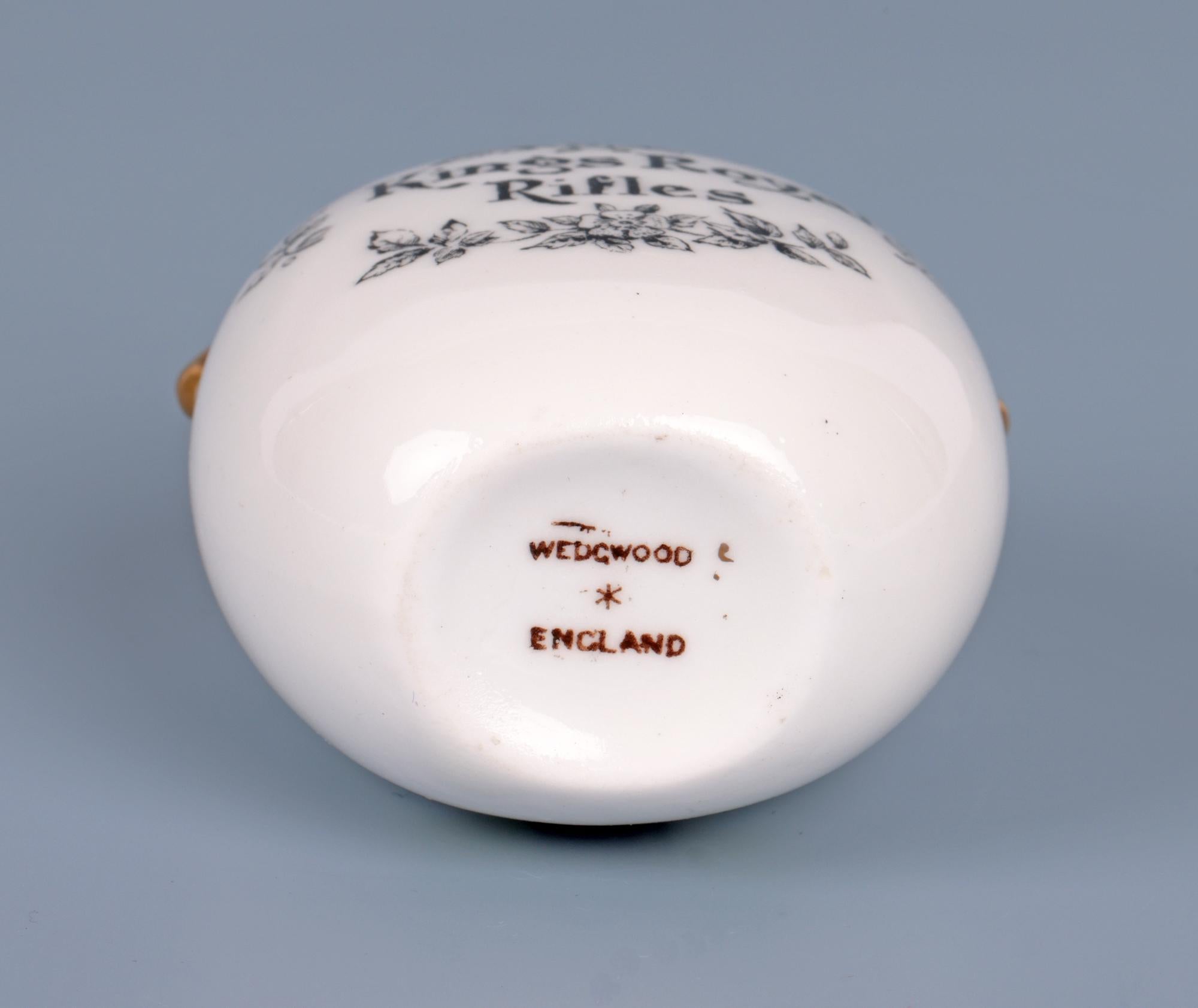 Wedgwood Rare Miniature Porcelain Boer War Military Vase 7