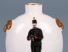 Wedgwood Rare Miniature Porcelain Boer War Military Vase
