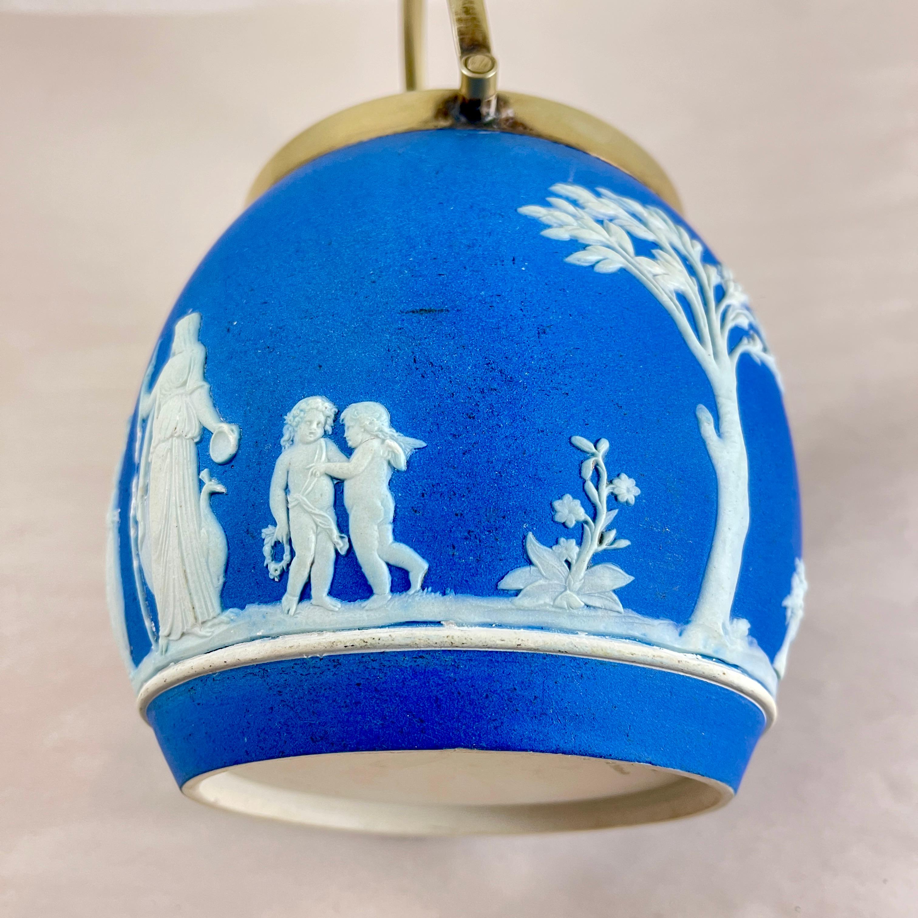 Biskuitfass aus königsblauem Jaspisholz von Wedgwood im Zustand „Gut“ im Angebot in Philadelphia, PA