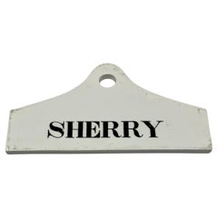 Antique Wedgwood Sherry Wine Cellar Bin Label