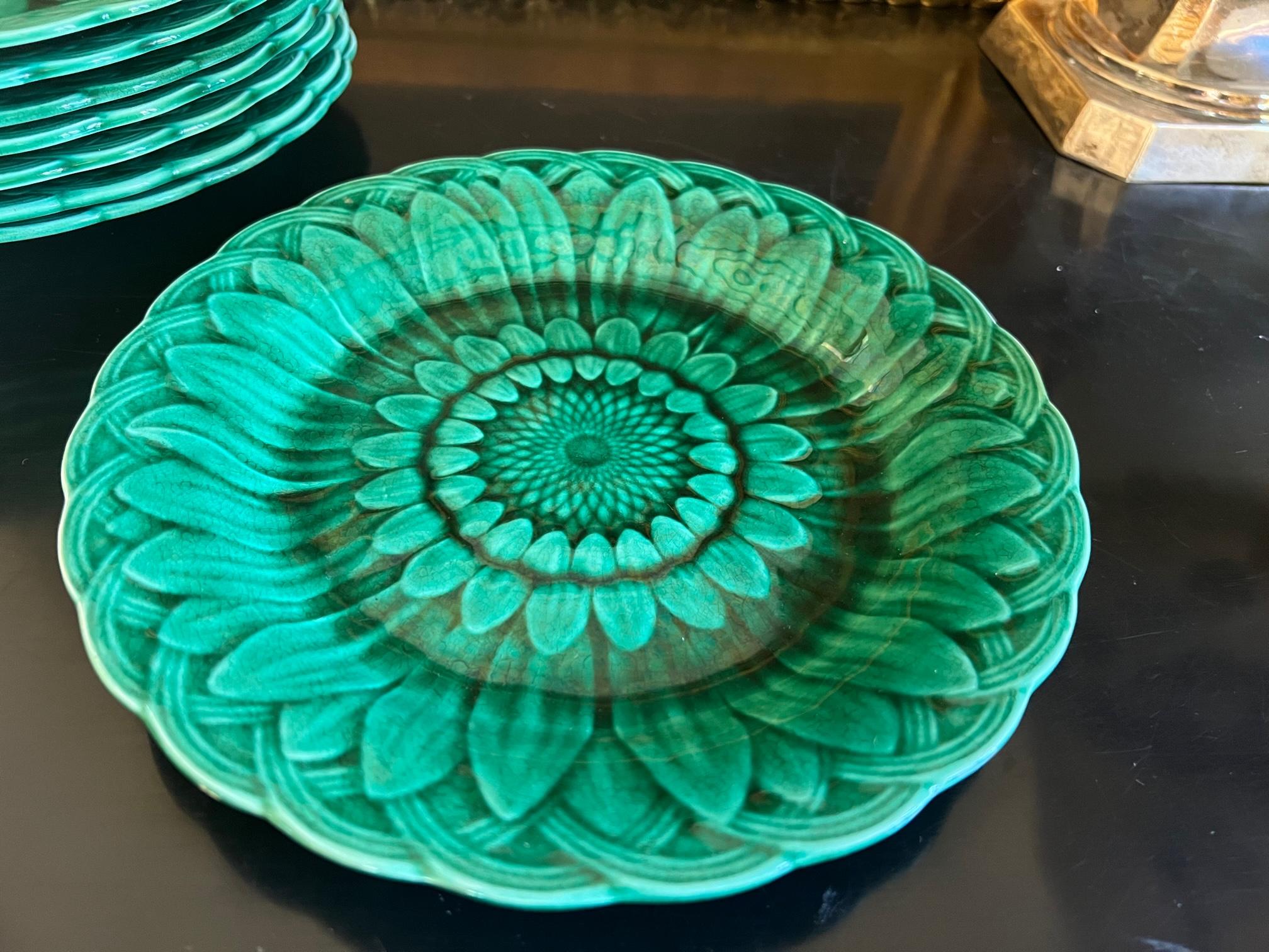 Ceramic Wedgwood Sunflower Plate, C. 1920s England