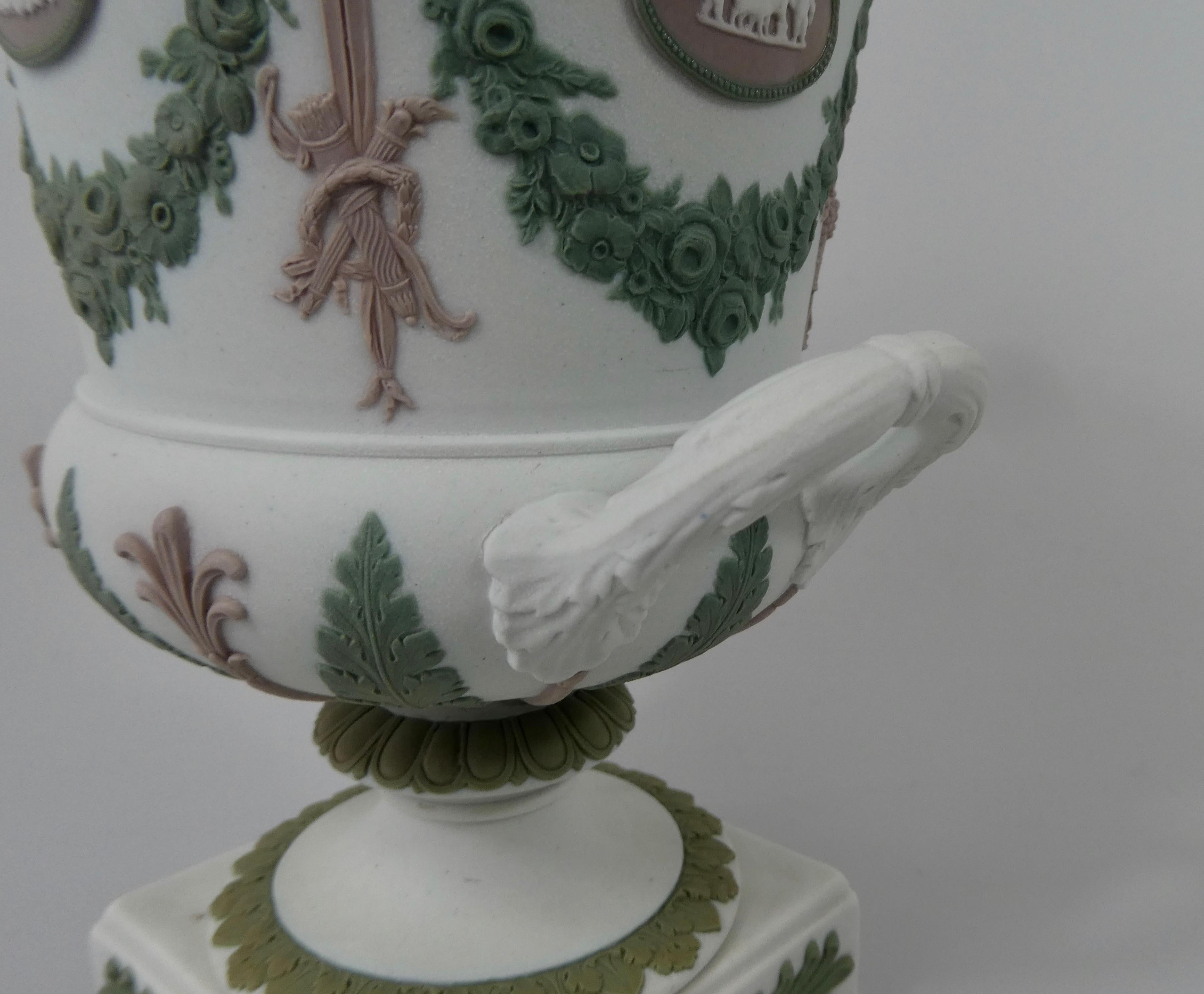 Wedgwood ‘Three colour’ Vase and Cover, circa 1900 3