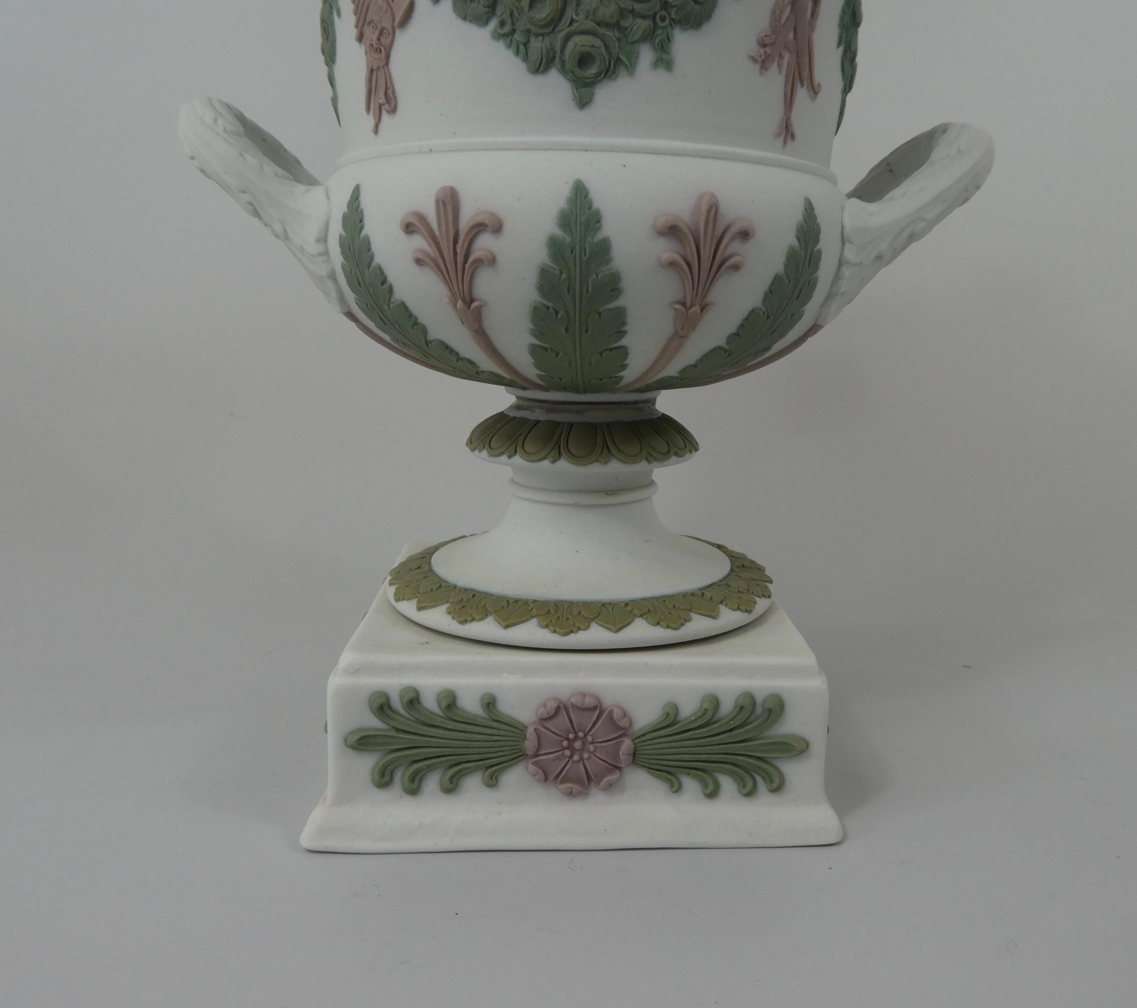 Wedgwood ‘Three colour’ Vase and Cover, circa 1900 In Good Condition In Gargrave, North Yorkshire