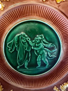 Wedgwood Tremblay Majolica plate "Cherubs" owned by legendary André Leon Talley